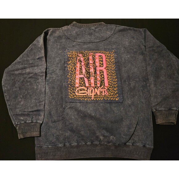 Vintage 90s Rare Air Gants Neon Graphic Sweatshirt | Made in Canada | Skate Rad - Picture 3 of 9